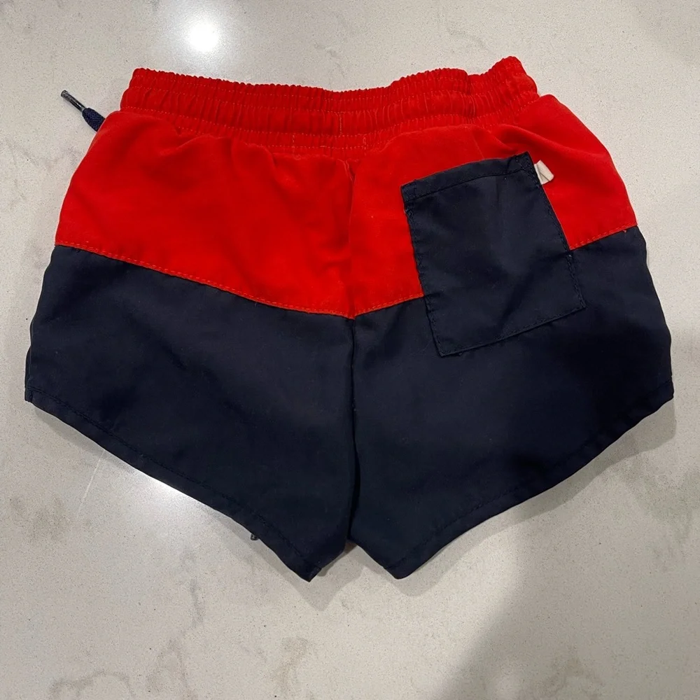 Minnow boys americana color block boardie, size 3/4T